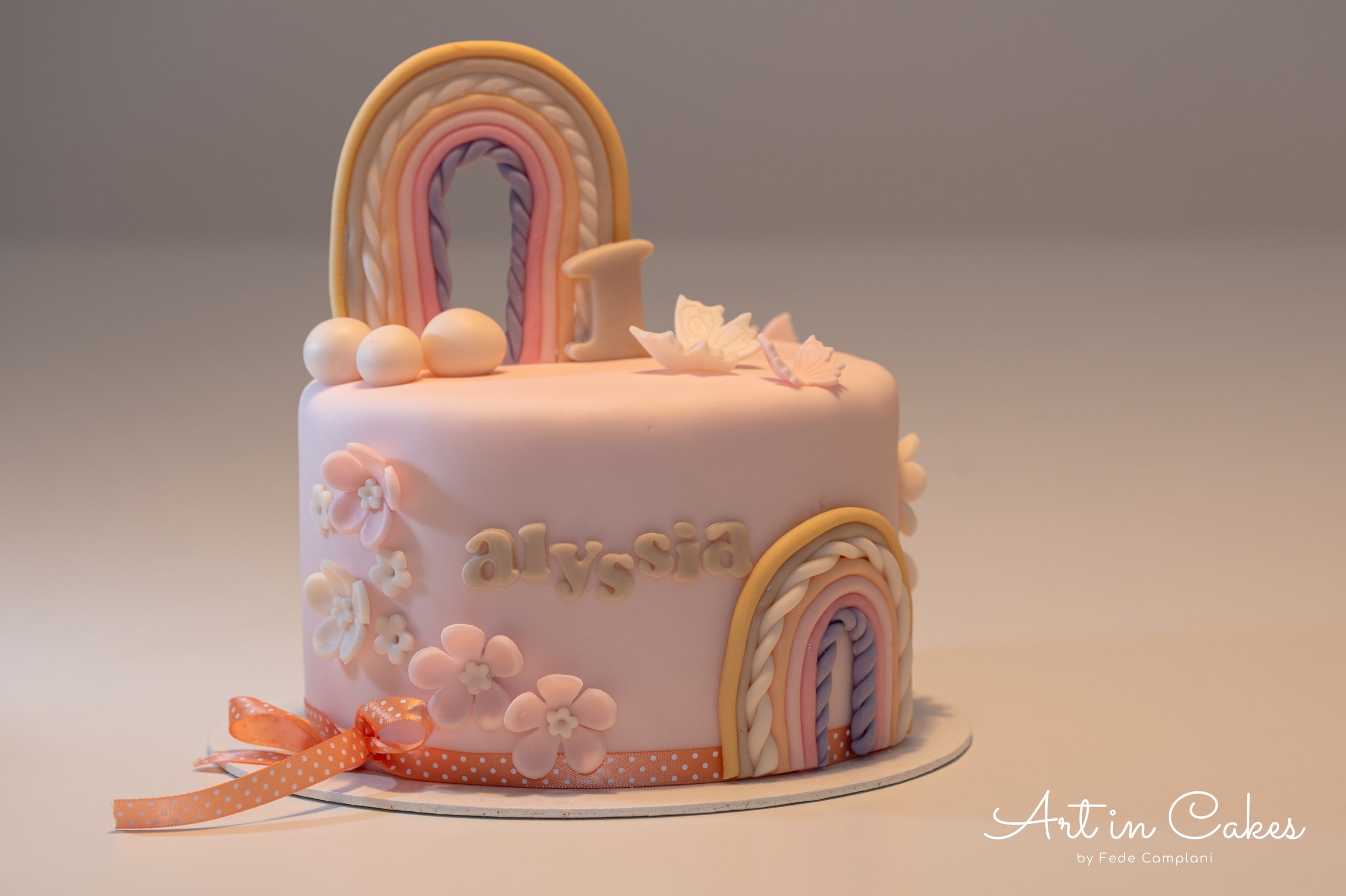 Rainbow - vanilla & chocolate cake